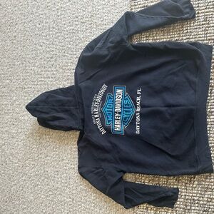 Harley-Davidson Black and Blue Hoodie